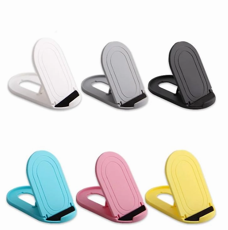 Yellow Foldable And Portable Oval Desktop Mobile Phone Stand Zf0925