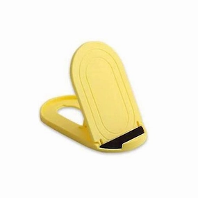 Yellow Foldable And Portable Oval Desktop Mobile Phone Stand Zf0925