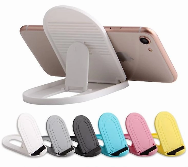 Yellow Foldable And Portable Oval Desktop Mobile Phone Stand Zf0925