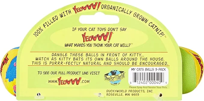 Yeow Cat My Cats Balls 3Pack