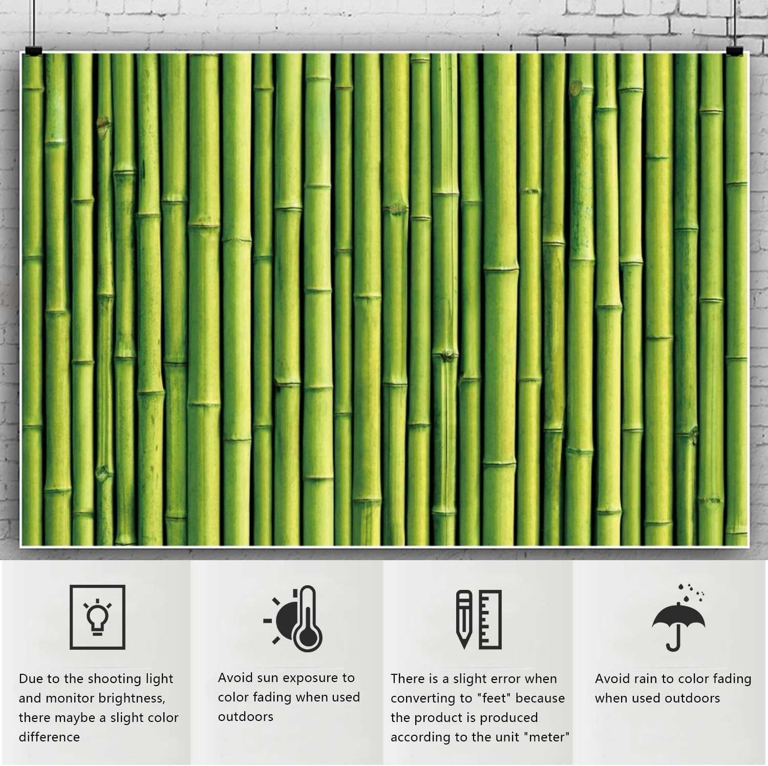 YongFoto Bamboo Wall Backdrop 6x4ft Natural Scenery Jungle Photography Background Tropical Hawaiian Beach Luau Party Room Decor Photo Studio Booth Props Birthday Wedding Baby Shower Banner
