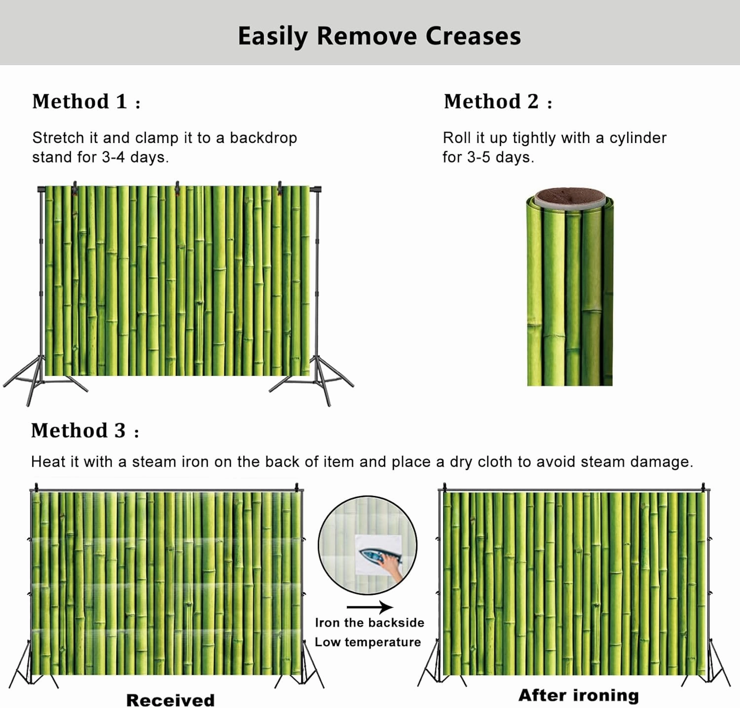 YongFoto Bamboo Wall Backdrop 6x4ft Natural Scenery Jungle Photography Background Tropical Hawaiian Beach Luau Party Room Decor Photo Studio Booth Props Birthday Wedding Baby Shower Banner