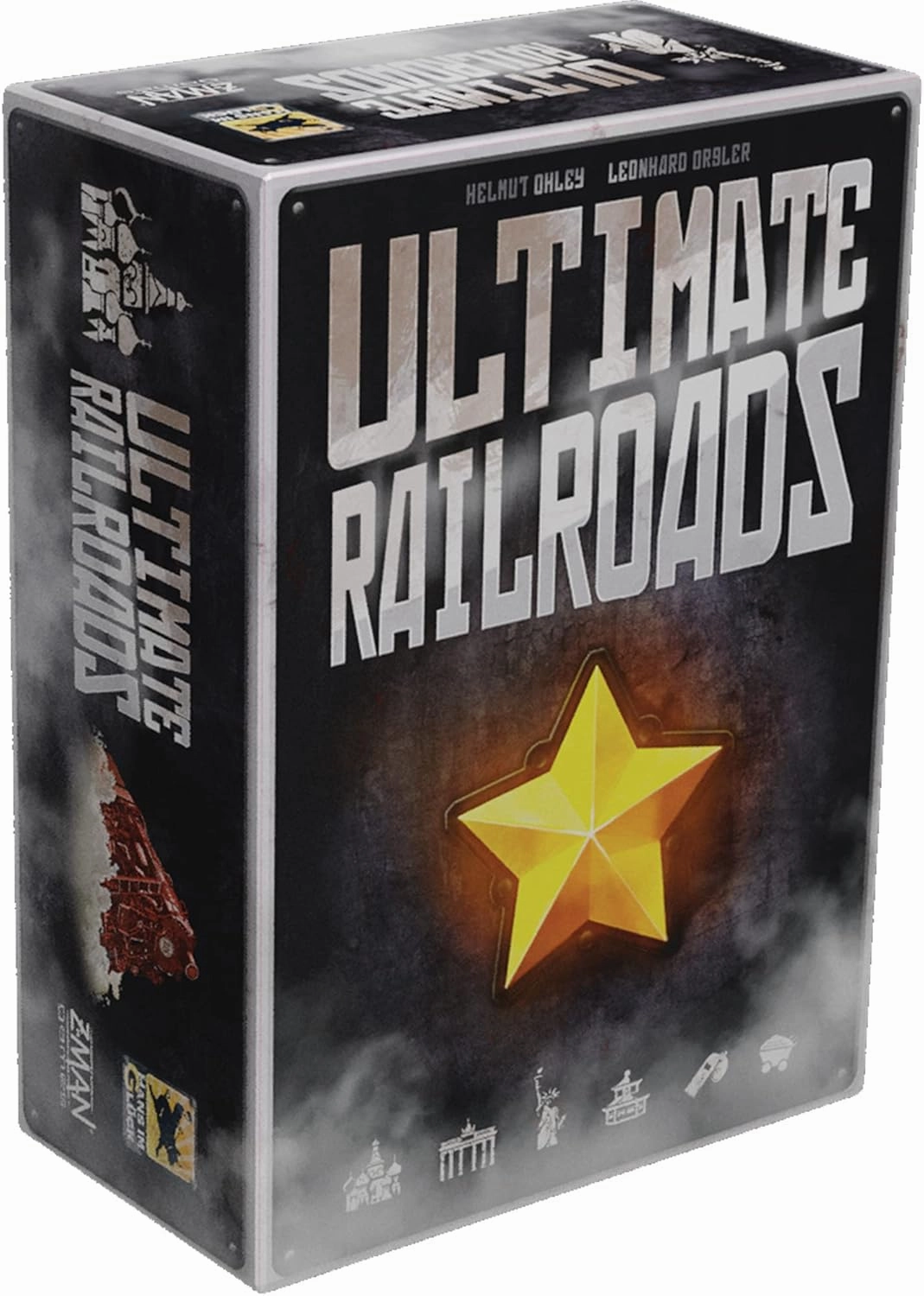Z-Man Games Ultimate Railroads Board Game | Worker Placement Strategy Game | Train Route-Building Game for Adults and Kids | Ages 12  | 1-4 Players | Average Playtime 90-120 Minutes