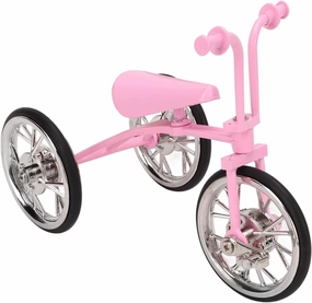 Zerodis Tricycle Model Ornaments, Mini Simulated Alloy Tricycle Ornament Mini Art Sculpture Iron Art Bike Decorative Figurines for Home Office Decor